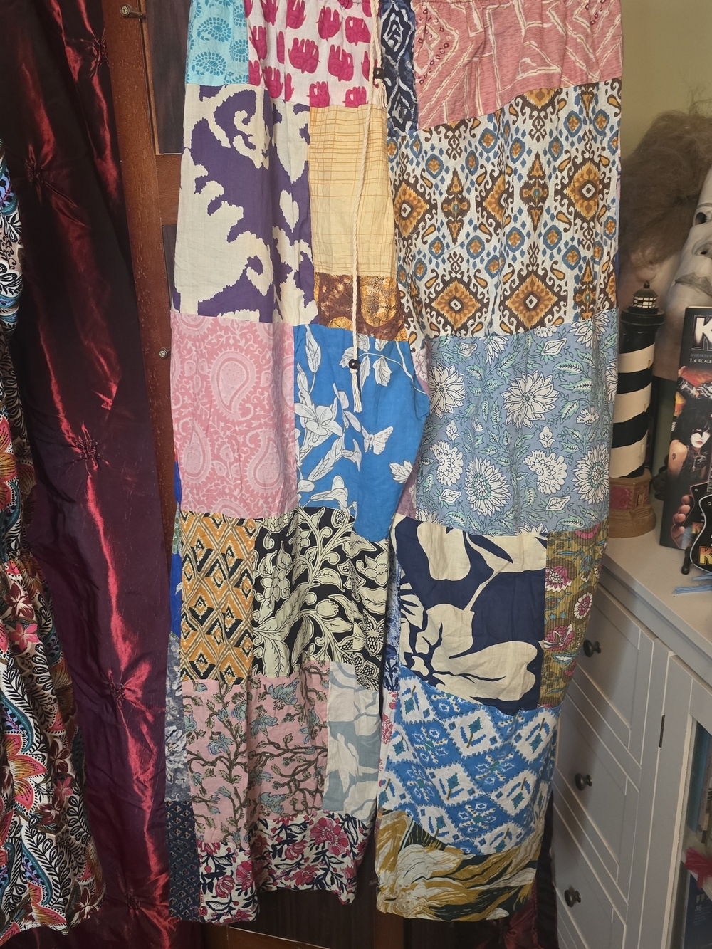Patchwork Multi-Color Boho Kantha Pants - Picture 2 of 2